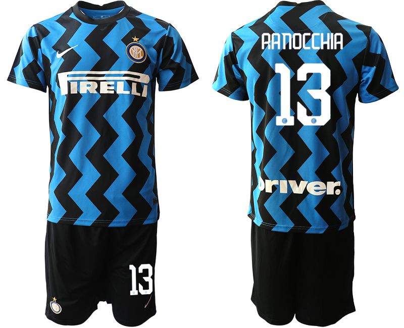 Men 2020-2021 club Inter milan home #13 blue Soccer Jerseys->inter milan jersey->Soccer Club Jersey
